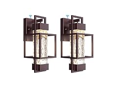 PARTPHONER Wall Lights 2 Pack Brush Gold