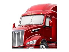 Zone Tech SS0025 Semi-Truck Sunshade for Windshield Grey