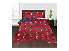 PHILADELPHIA 76ERS Quilted Throw Blanket