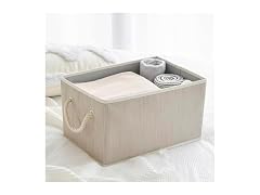 CROS Storage Baskets for Shelves 2 Pack, Clay