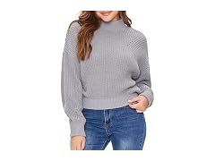 Forever 21  (L) Mock Neck Drop-Sleeve Sweater
