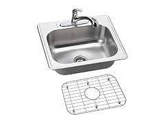 Dayton Stainless Steel Single Bowl Drop-in Sink and Faucet