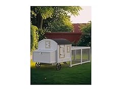 Hipicute Wooden Poultry Cage for 3-5 Chickens, White