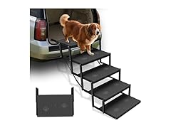 YACONA Dog Stairs for Car Black