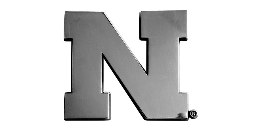 NCAA Chrome Auto Emblem – Official Team Pride Car Decal With 3M Tape, UV Protected & Easy Install