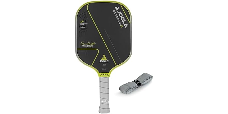 $59.99: JOOLA Anna Bright Scorpeus 3 14mm Pickleball Paddle with 1 Replacement Grip at Woot!