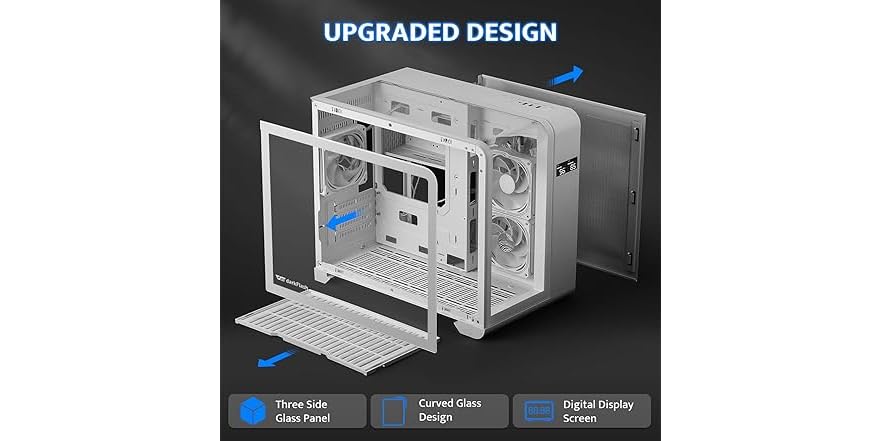 darkFlash MATX Gaming PC Case