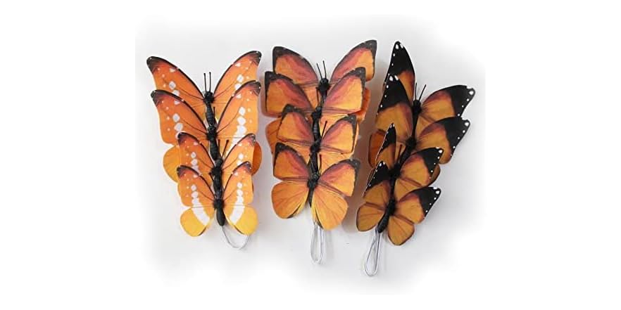 12pcs 2size Butterfly Decorations