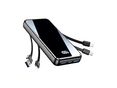 YILANS Portable Charger with Built-in Cable