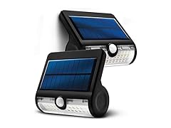 Home Zone Security 2PK Solar Sensor Wall Light