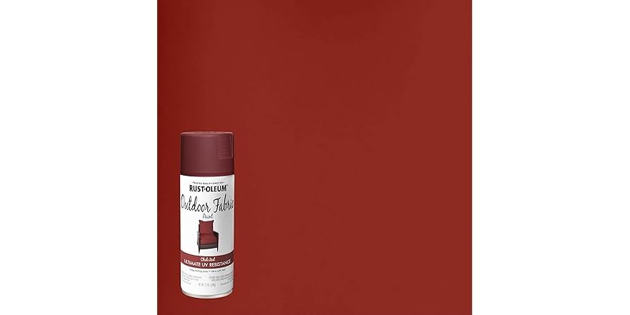 Rust-Oleum Outdoor Fabric Spray Paint 12oz Chili Red