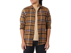 Amazon Essentials Men (S) Shirt Black Brown Mix Pl