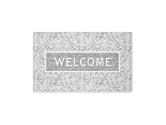 Distressed Damask Door Mat 18"x30"