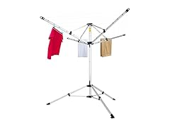 Portable 4-arm Aluminum Drying Rack w/Ground Stake