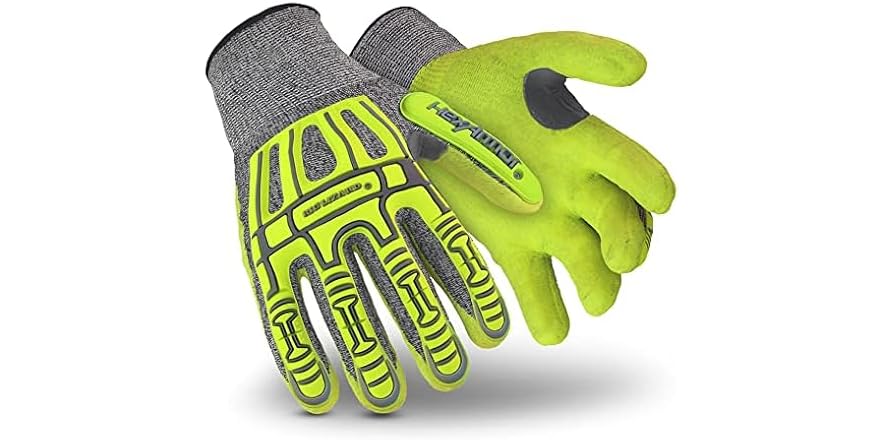 HexArmor Nitrile Palm Work Gloves, XX-Small