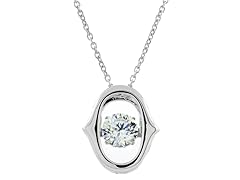 Swarovski CZ Oval Pendant