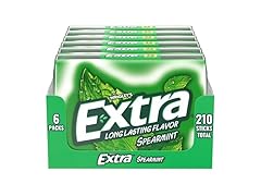 EXTRA Spearmint Sugar Free Chewing Gum, 6 Pack