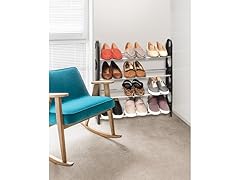 4 Tier Stackable Shoe Rack