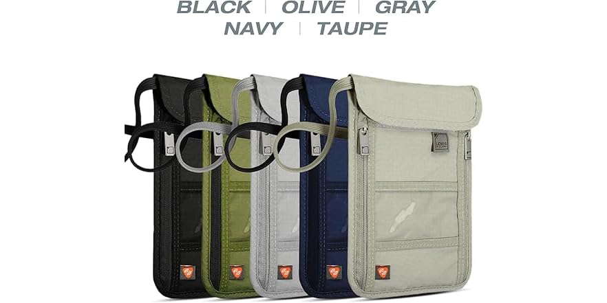 FuninCrea Ceinture porte-monnaie en nylon avec blocage RFID pour homme et femme, sac banane