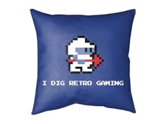 I Dig Retro Gaming Medium Floor Pillow
