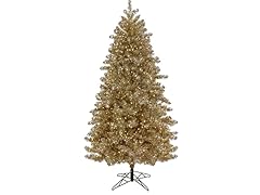 7.5' Platinum Tree 1250 Warm LED Rice