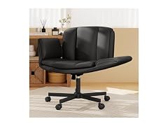 HeroSet W0893 Criss Cross Chair with Wheels Armrests 1 (Open Box)