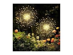 GIGALUMI 2-Pack Solar Firework Lights