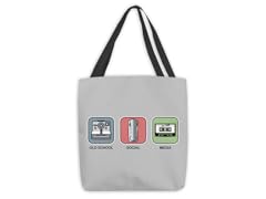 "Old School Social Media" Medium Tote Bag