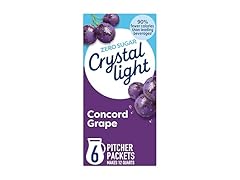 Crystal Light Drink Mix, 6 Pitcher Packets Grape
