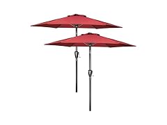 YSSOA 2 Pack 7.5' Patio Umbrella Outdoor