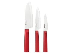 Kyocera 3-PC INNOVATIONwhite Red/White Ceramic Knife Set