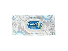 Cuties Premium Baby Wipes, Unscented (12/72s)