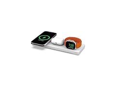 Belkin BoostCharge Pro 15W 3-In-1 Wireless MagSafe Charging Pad - White (Open Box)