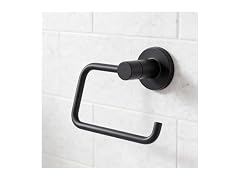 HIGHCRAFT Matte Black Toilet Paper Holder