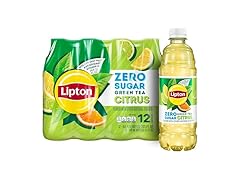 12PK Lipton Diet Green Tea Citrus, 16.9 Fl Oz