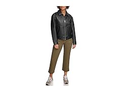 Levis Womens Faux Leather Dad Bomber