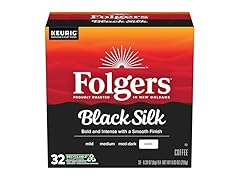 (32 Count) Folgers Black Silk Dark Roast Coffee K-Cups