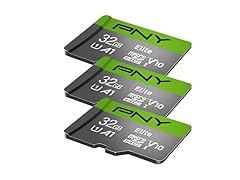 PNY 32GB Elite Class microSDHC Card (3-Pack)