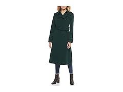 Cole Haan Women's Flared Trench Slick Wool Coat (2)