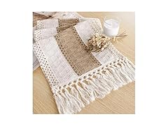 72-Inch Rustic Burlap Table Runner