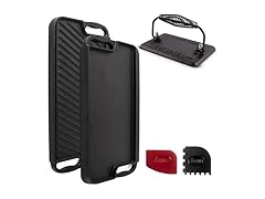 Cuisinel Cast Iron Griddle/Grill + Burger Press + Pan Scrapers - Reversible Pre-Seasoned 