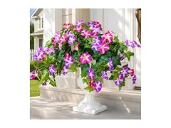 2 Packs Artificial Fake Petunias Flowers for