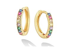 Dremmy Studios 14K Gold Plated Rainbow Earrings