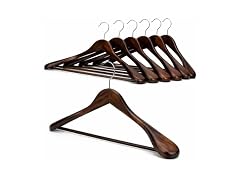 Suptinwear Wide Shoulder Wooden Hangers