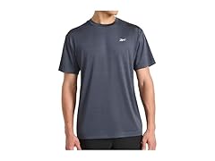 Reebok Mens Bolt Strike SS Crewneck Ebony (Small)