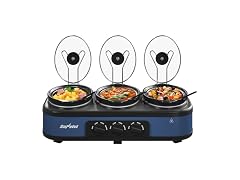 Triple Slow Cooker Buffet Servers