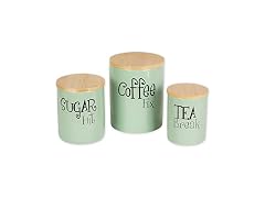 Canister Set, Jadeite, 3 Piece