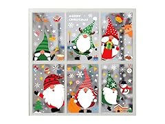 Mapleboom Christmas Window Snowflake Decorations, 48 Sheets/8 Sets