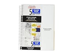 Five Star Spiral Notebook, 9-1/2" x 6"