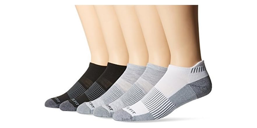 Copper Fit Men's Performance Low Cut Ankle Socks 5P